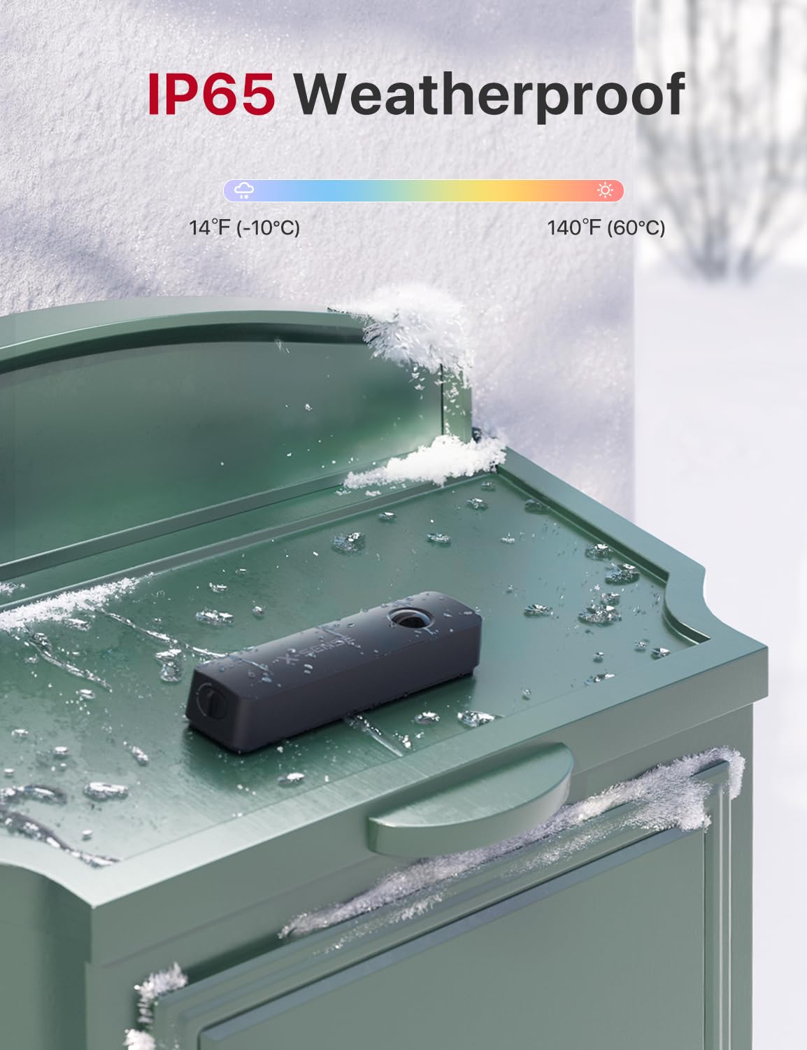 X-Sense Smart Mailbox Alarm long-range coverage highlights reliable notifications.