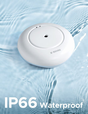X-Sense SWS54 110 dB alarm is loud across rooms.
