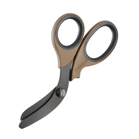 XShear 7.5-inch trauma shears with black titanium blades for fast, reliable emergency cutting.