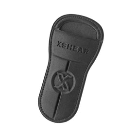 XShear soft holster with clip secures to uniforms for quick trauma shears access.