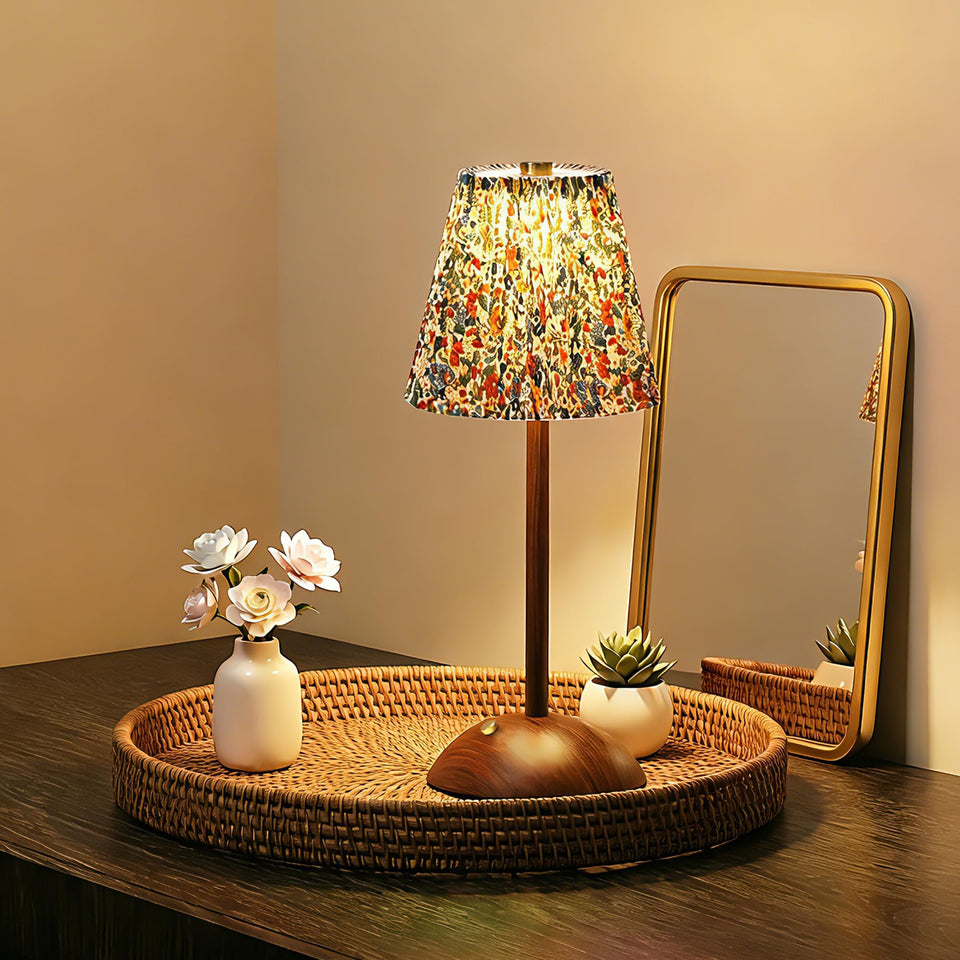 Xsnzdq small vintage cordless table lamp base enhances cozy lighting
