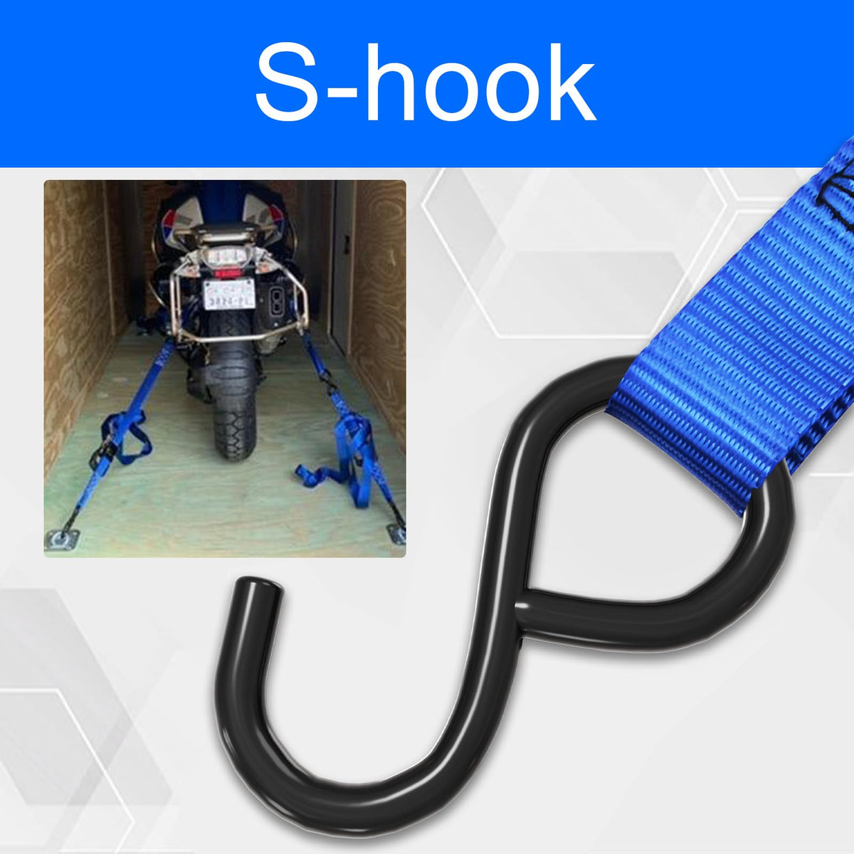 XSTRAP STANDARD 10ft strap secures large or small loads on trucks and boats.