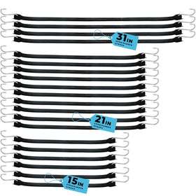 XSTRAP STANDARD 15-inch bungee strap bundle for tarps and gear