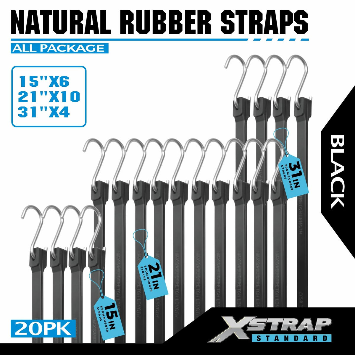 XSTRAP STANDARD S-hooks enable quick and secure attachment