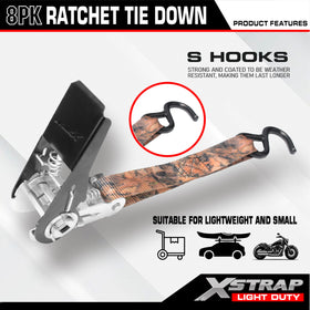 XSTRAP STANDARD camouflage2 eight-pack for bulky appliances and gear