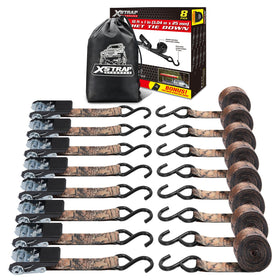 XSTRAP STANDARD camouflage ratchet strap 10ft secures cargo safely.