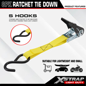 XSTRAP STANDARD straps on car roof rack ensuring secure transport