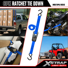 XSTRAP STANDARD coated hooks protect surfaces during cargo securing tasks.