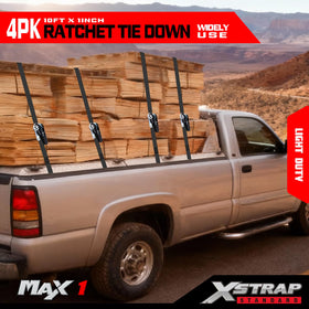 XSTRAP STANDARD coated S-hooks prevent scratches while securing cargo on vehicles.