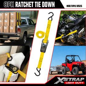 XSTRAP STANDARD coated S-hooks protecting surfaces while securing loads