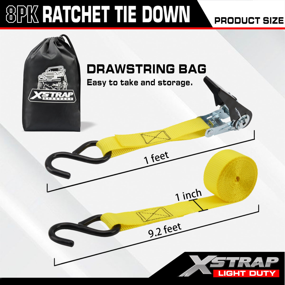 XSTRAP STANDARD drawstring storage bag for organized strap storage