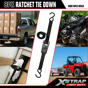 XSTRAP STANDARD easy-release ratchet for quick, secure tightening