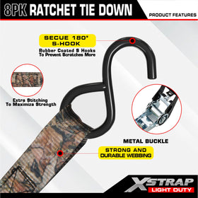XSTRAP STANDARD camouflage2 motorcycle securing on carrier