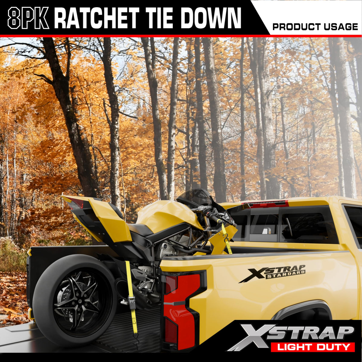 XSTRAP STANDARD ratchet handle with easy-release for quick tightening