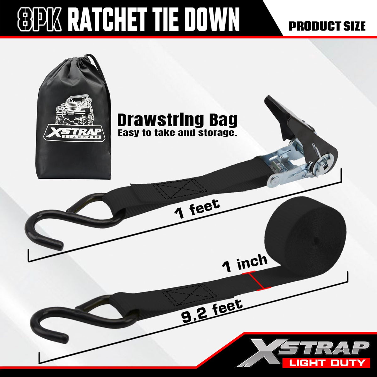 XSTRAP STANDARD secure cargo on trailers and trucks