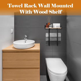 Xstydes metal towel holder with anti-rust coating for durability