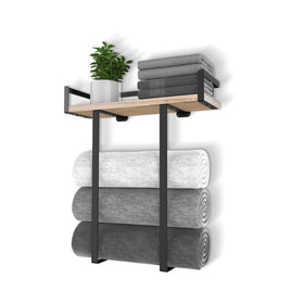 Xstydes wall-mounted towel rack keeps towels organized in tight spaces