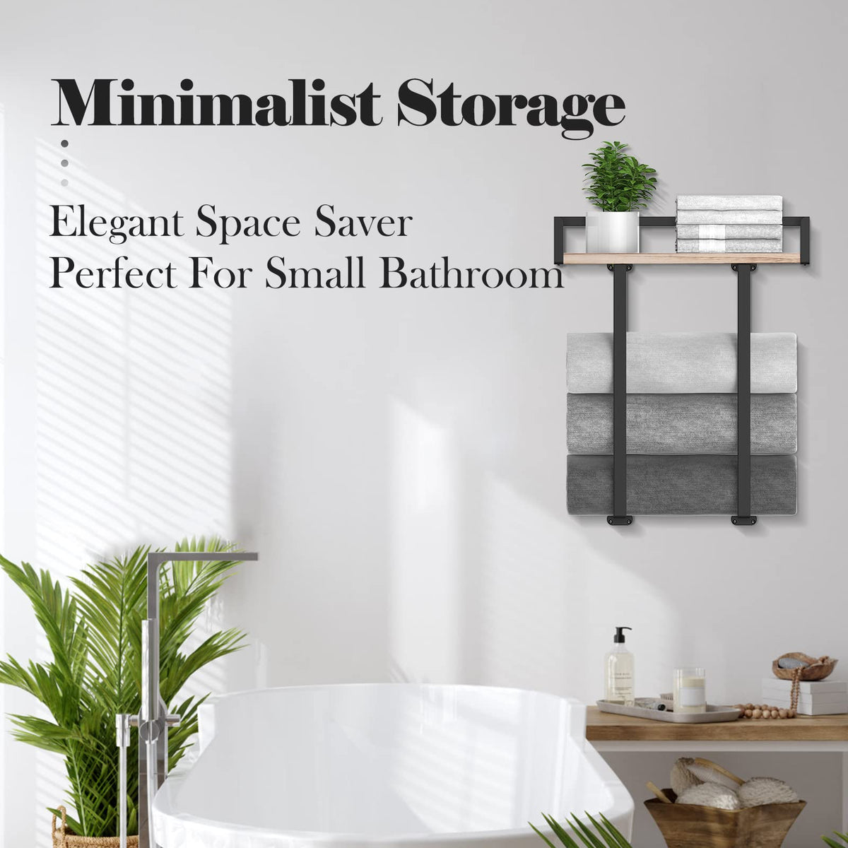 Xstydes wooden shelf top adds natural style and extra space