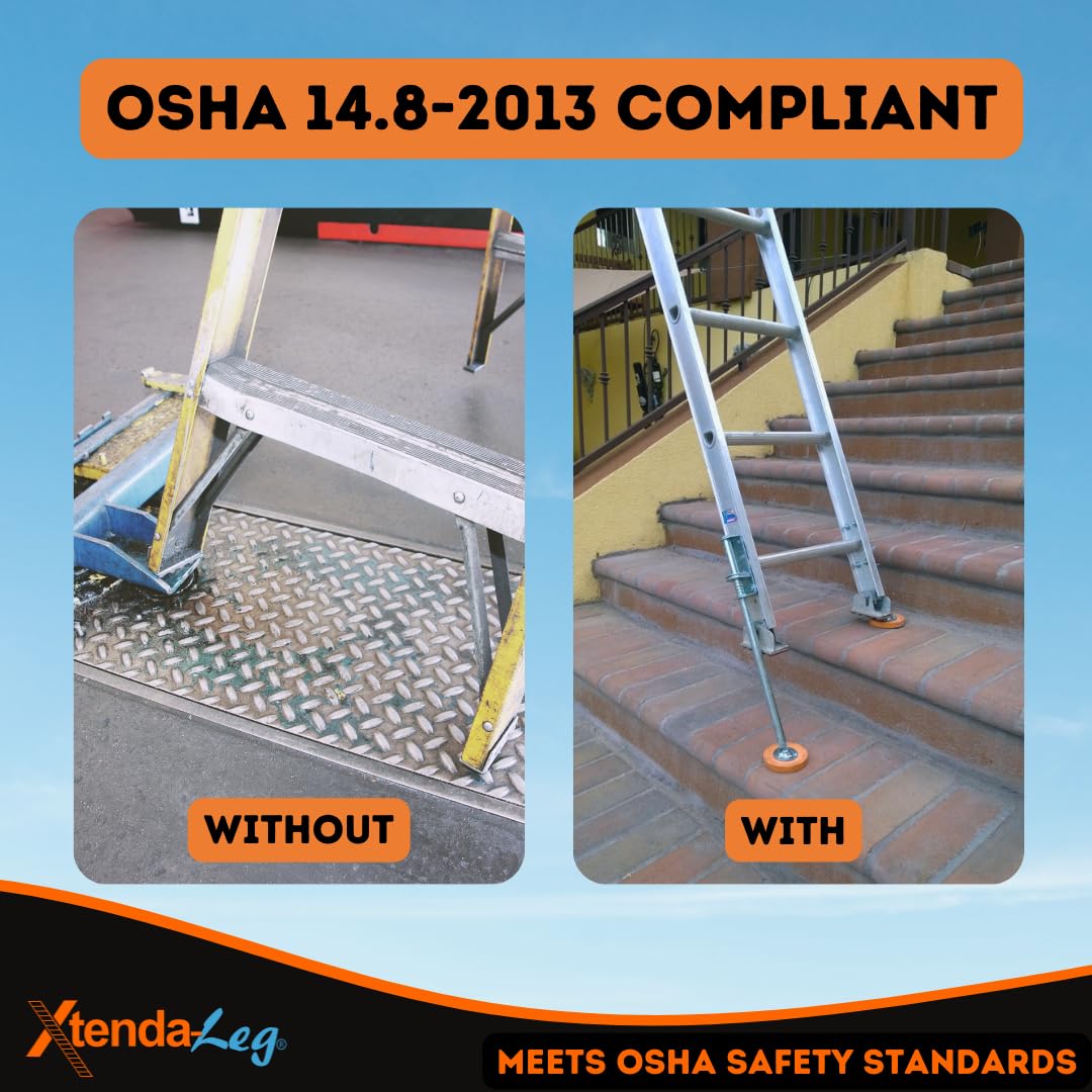Xtenda-Leg Ladder Leveler allows easy installation and quick on site setup