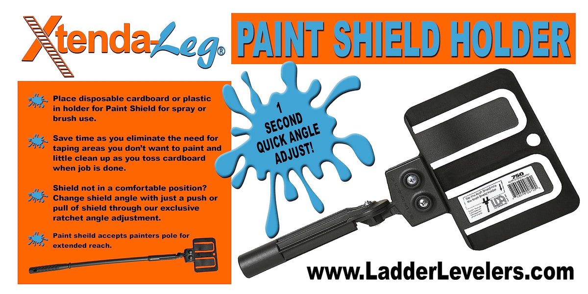 Xtenda-Leg Paint Shield Holder with cardboard insert compatibility
