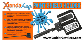 Xtenda-Leg Paint Shield Holder with cardboard insert compatibility