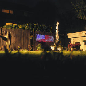 XTF2015 LED flag net lights festive garden display