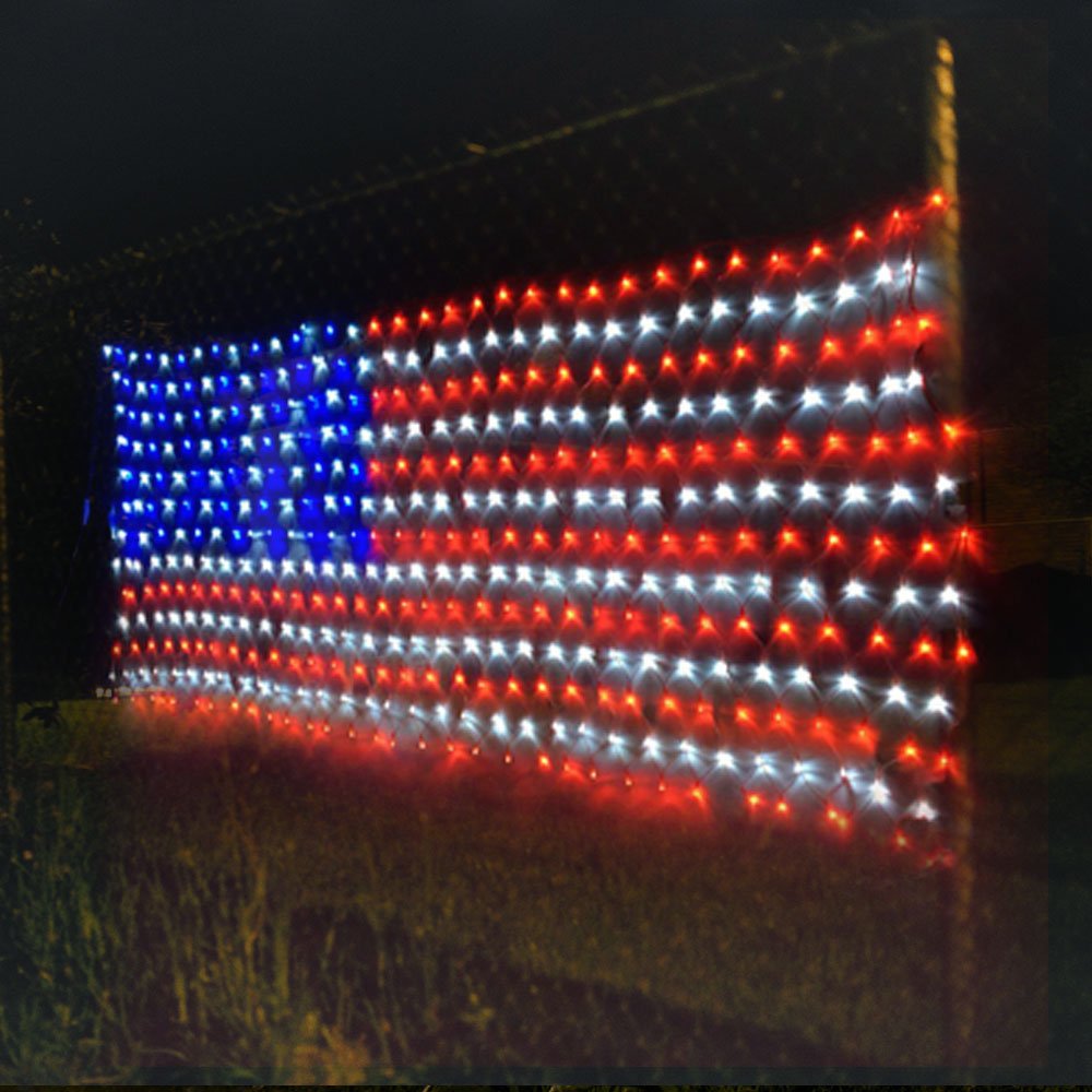 XTF2015 LED flag net lights are waterproof for reliable outdoor use