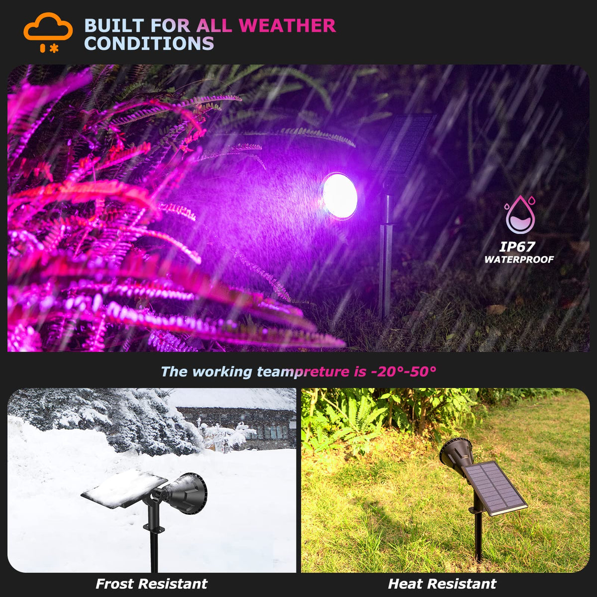 XTGTP Solar Color Spotlight poolside glow highlights pool edges with weatherproof protection