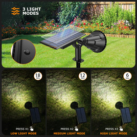 XTGTP Solar Spot Light showing IP67 waterproof design for all‑weather use