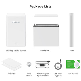 xTool F1 air purifier quiet operation; low noise for workshops.