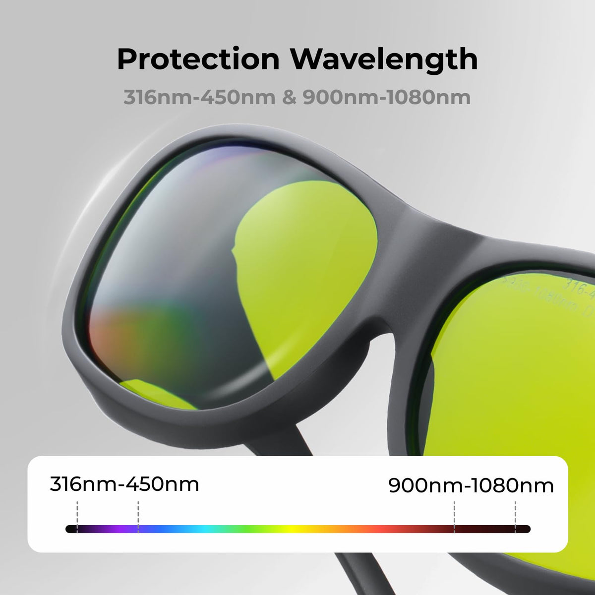 xtool laser safety glasses lightweight 50g reduce fatigue during work