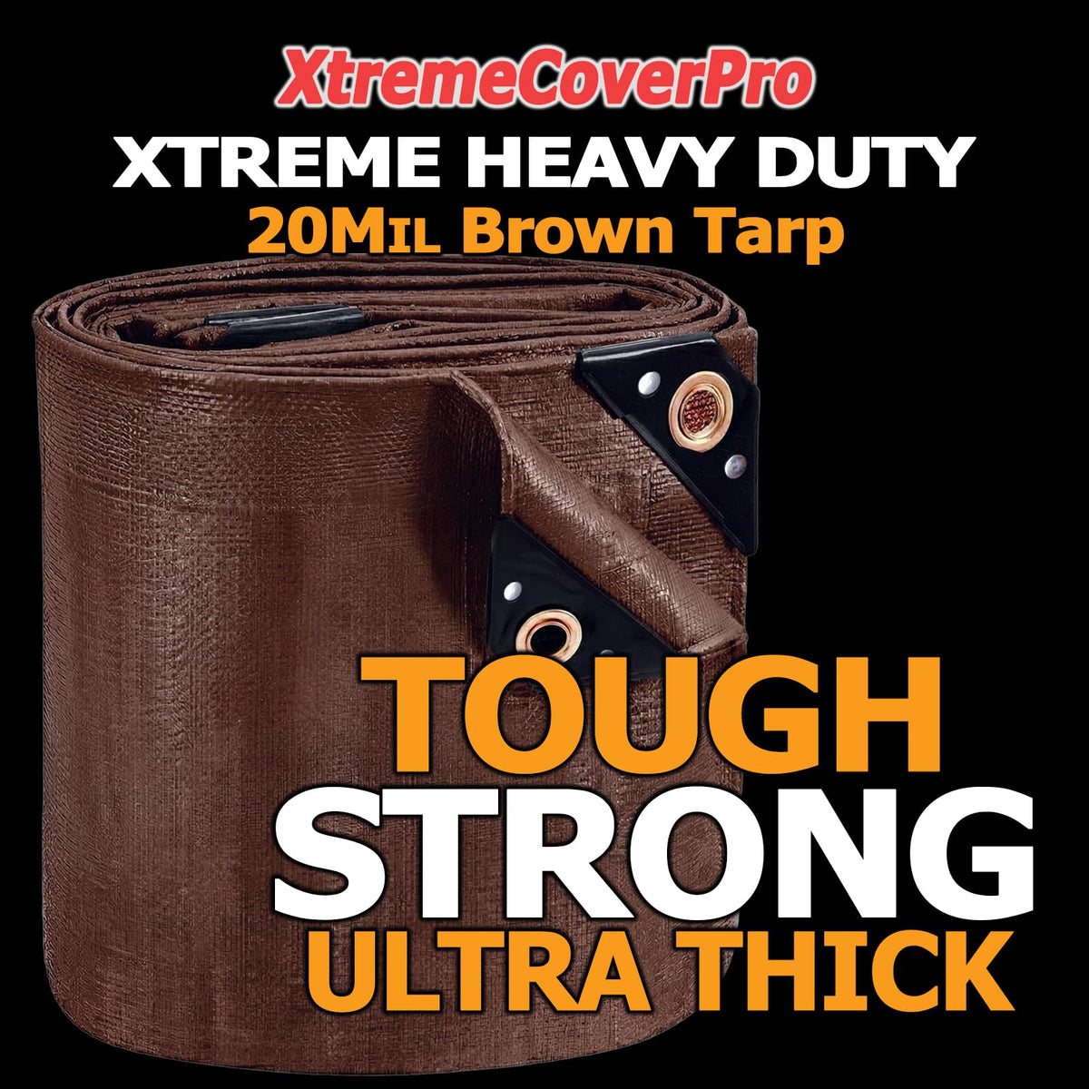 XTREME COVER PRO 20x20 tarp spread over items shields valuables in rain