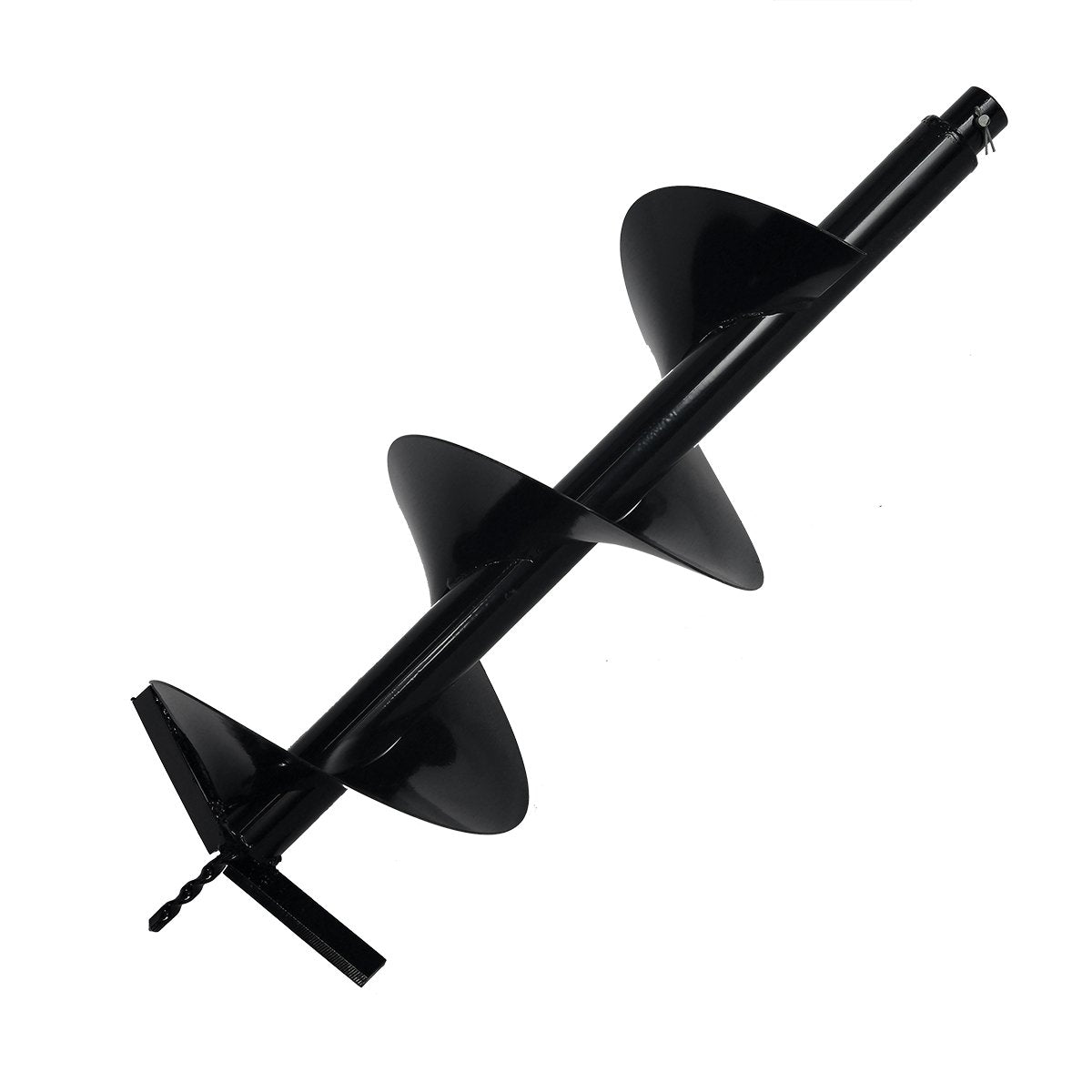 XtremepowerUS 10-inch auger bit with cutting tip for fast fence post drilling.