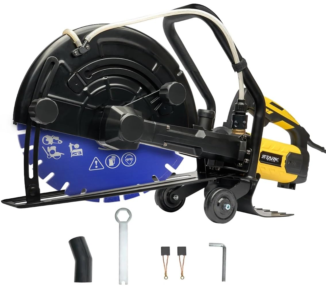 XtremepowerUS 3200W circular saw performing a dry cut with smooth edge