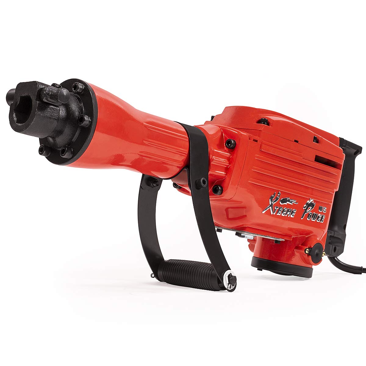 XtremepowerUS demolition hammer with 16-inch flat chisel for surface prepping tasks.