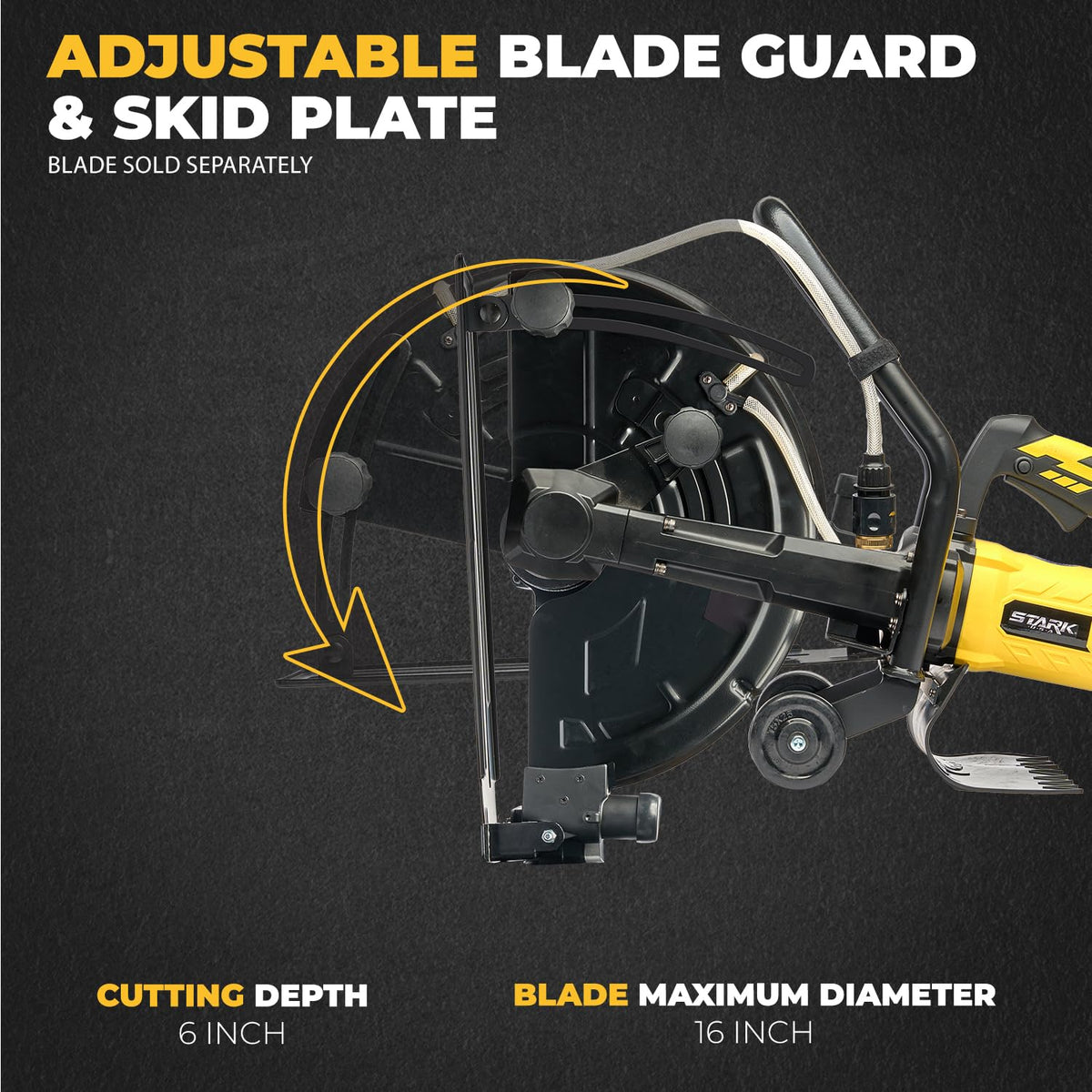 XtremepowerUS dust extraction port keeps the cut line clear