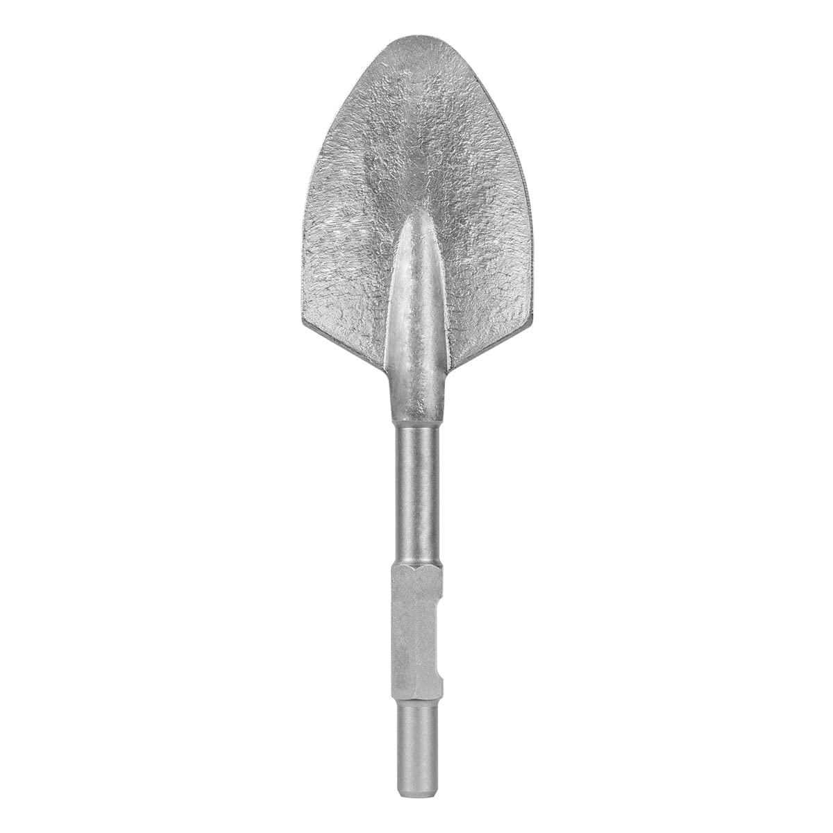 XtremepowerUS hex clay spade shovel head with 1-1-8 inch shank for efficient digging in landscaping.