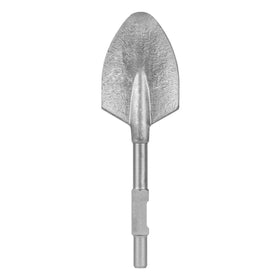 XtremepowerUS hex clay spade shovel head with 1-1-8 inch shank for efficient digging in landscaping.