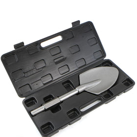 XtremepowerUS jack hammer compatible spade bit fits demolition hammers for versatile use.