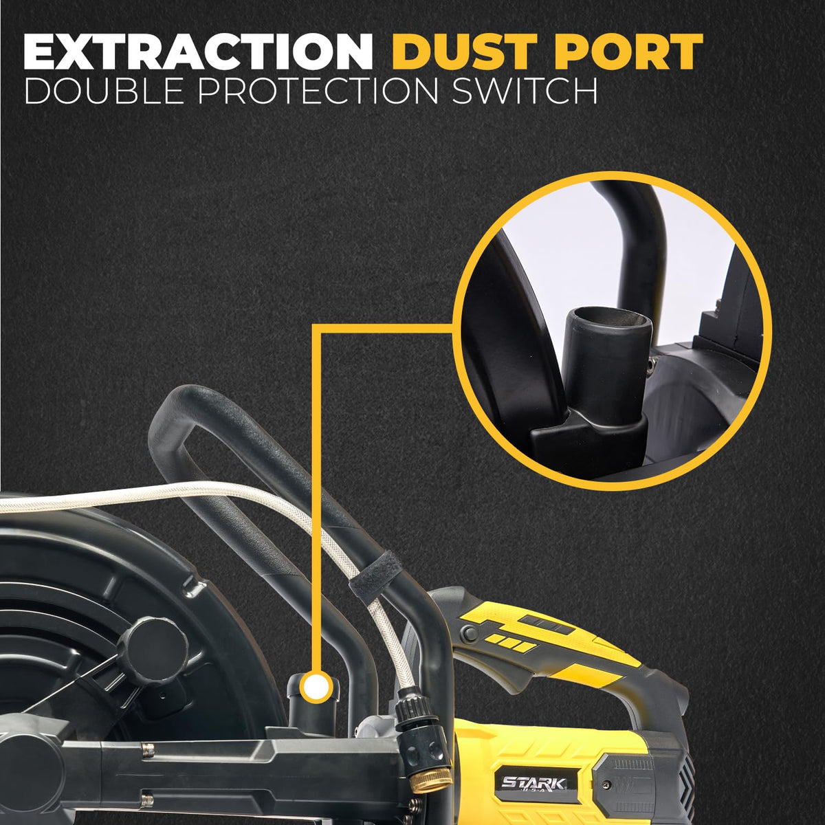 XtremepowerUS water line attachment enabling blade cooling and dust reduction