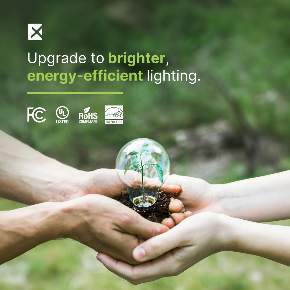Xtricity 2700k soft white light highlights cozy atmosphere for living rooms or bedrooms.