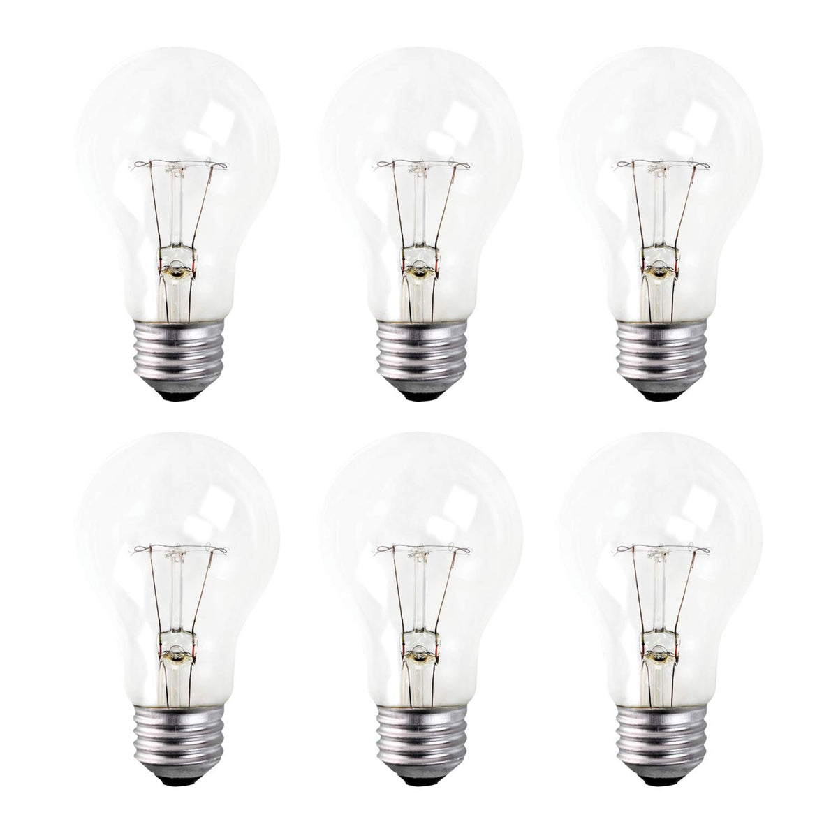 Xtricity A19 rough service bulb with clear glass shows warm 2700K light for homes