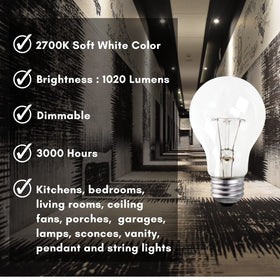Xtricity A19 ideal for kitchens, bathrooms, and living spaces