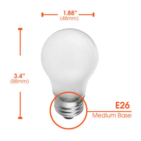 Xtricity E26 medium base bulb ideal for ceiling fans and pendant lights.