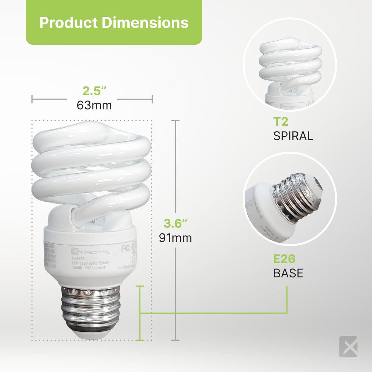 Xtricity-lit desk lamp shows daylight 5000K glow for tasks.