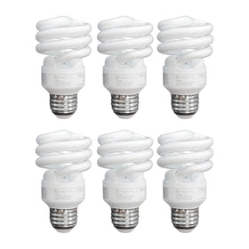 Xtricity T2 spiral bulb front view delivering warm 2700K glow for cozy spaces.