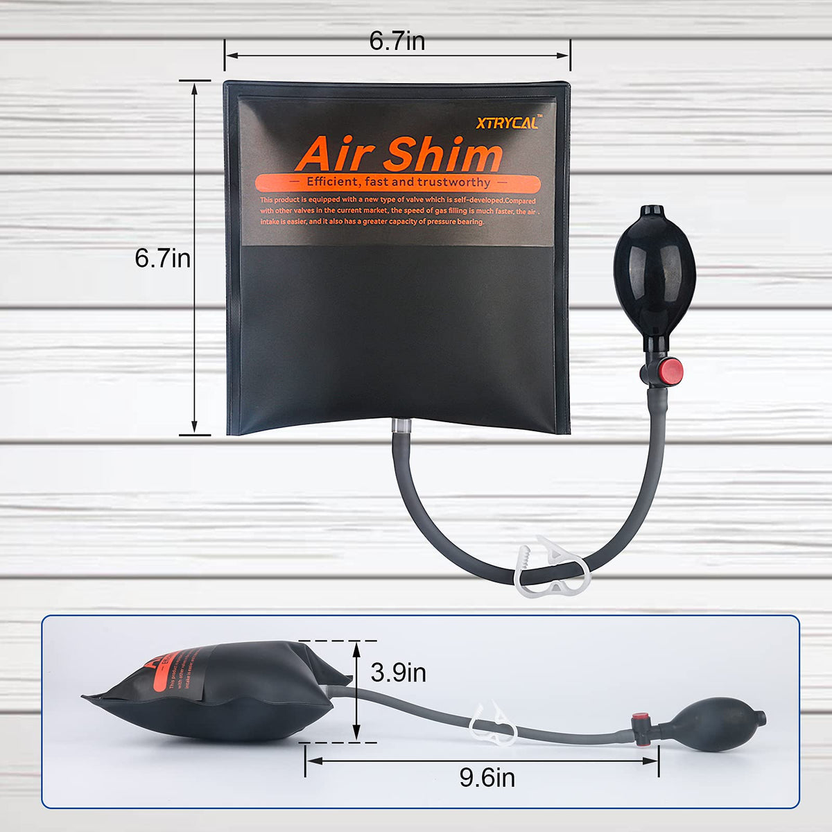 XTRYCAL air wedge pump with one-handed operation for faster alignment