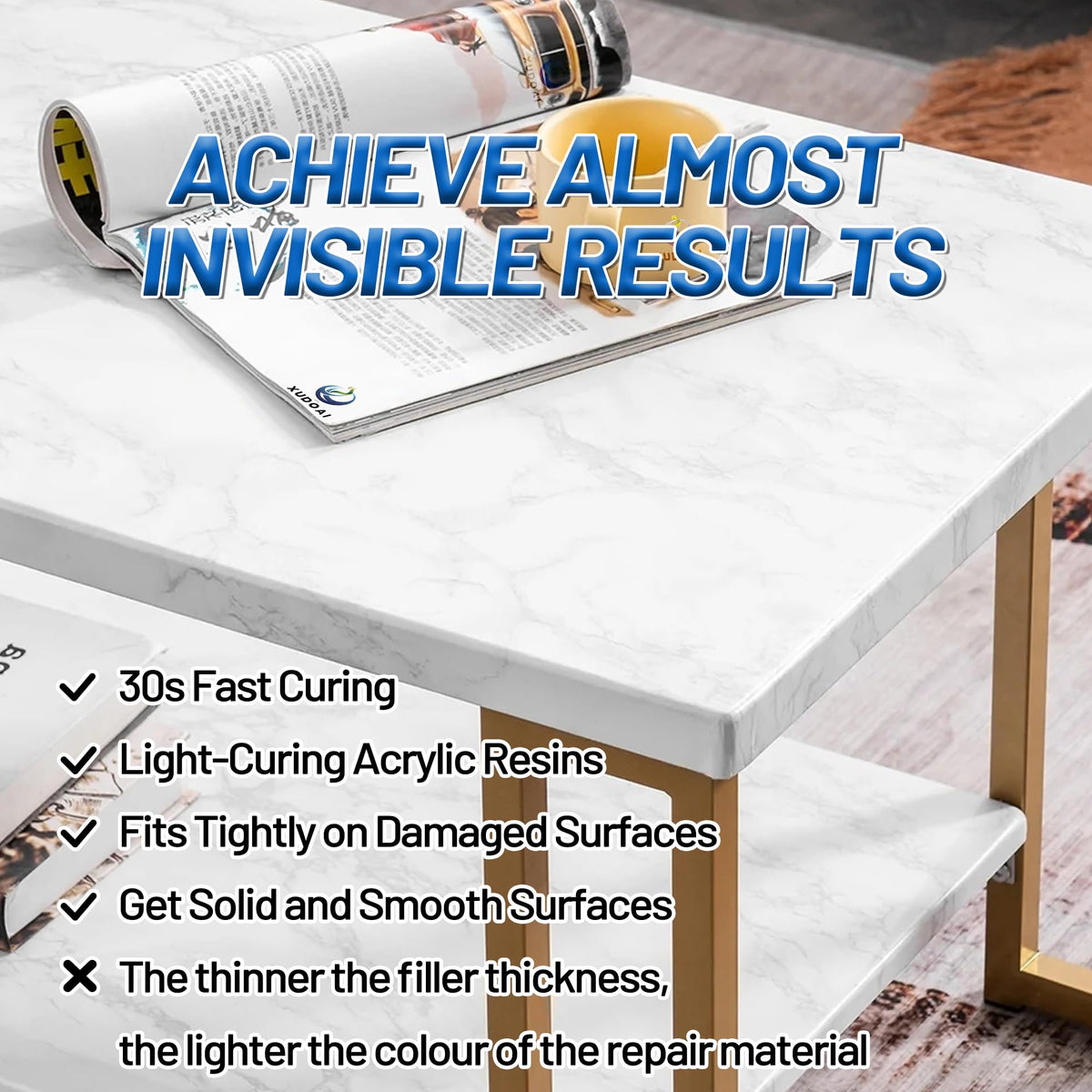 XUDOAI contents box displaying complete kit for at-home restoration