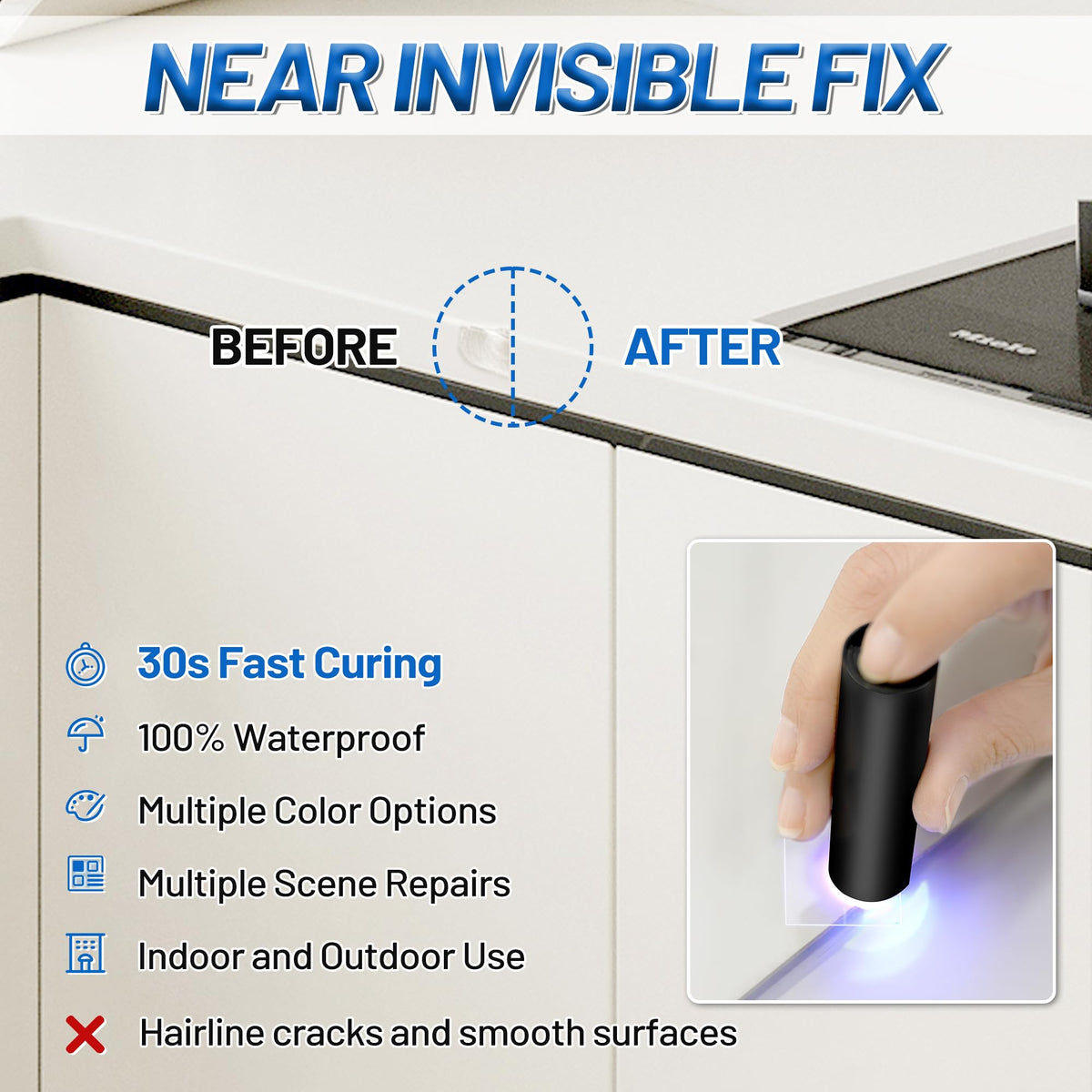 XUDOAI marble look after repair demonstrating long-lasting results