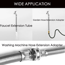 XUESNOF stainless steel braided tubing resists punctures and kinks for reliable watering.